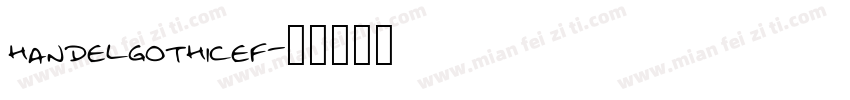 handelgothicef字体转换