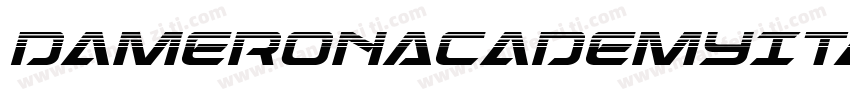 DameronAcademyItalic-Va1Z字体转换