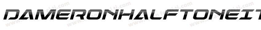 DameronHalftoneItalic-R4MA字体转换