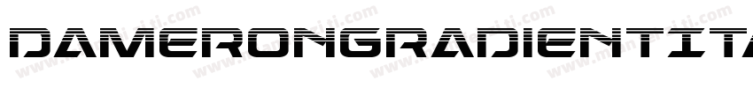 DameronGradientItalic-nzKg字体转换