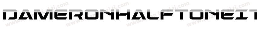 DameronHalftoneItalic-R4MA字体转换