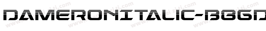 DameronItalic-B8gd字体转换