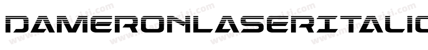DameronLaserItalic-YZdO字体转换