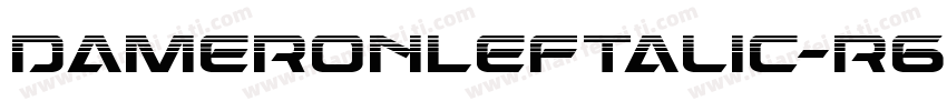 DameronLeftalic-r69y字体转换