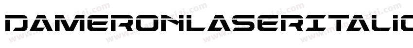 DameronLaserItalic-YZdO字体转换