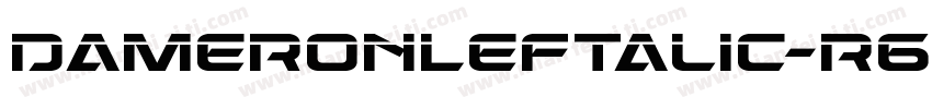 DameronLeftalic-r69y字体转换