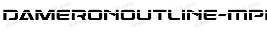DameronOutline-MPRJ字体转换