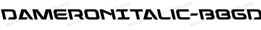 DameronItalic-B8gd字体转换