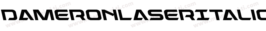 DameronLaserItalic-YZdO字体转换