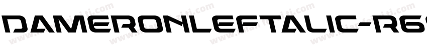 DameronLeftalic-r69y字体转换