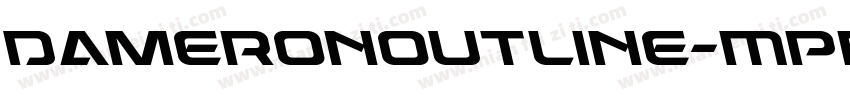 DameronOutline-MPRJ字体转换