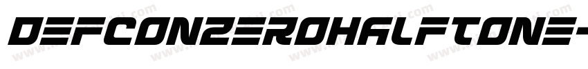 DefconZeroHalftone字体转换