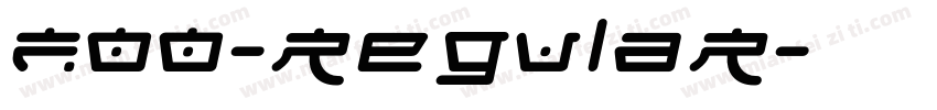 Foo-Regular字体转换