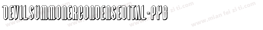 DevilSummonerCondensedItal-pYB1字体转换