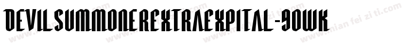 DevilSummonerExtraExpItal-9OWK字体转换