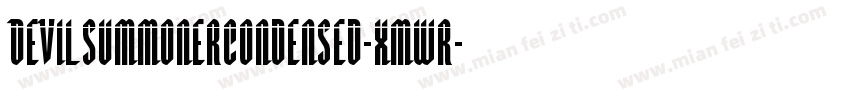 DevilSummonerCondensed-xmwr字体转换