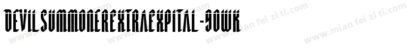 DevilSummonerExtraExpItal-9OWK字体转换