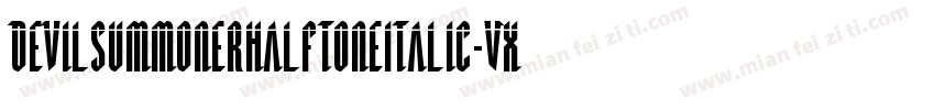 DevilSummonerHalftoneItalic-VXgZ字体转换