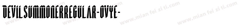 DevilSummonerRegular-Ovye字体转换