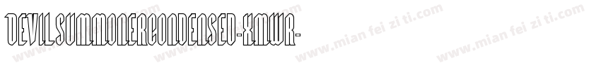DevilSummonerCondensed-xmwr字体转换