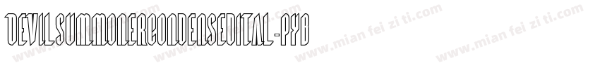 DevilSummonerCondensedItal-pYB1字体转换