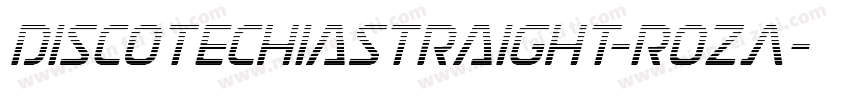 DiscotechiaStraight-rozA字体转换
