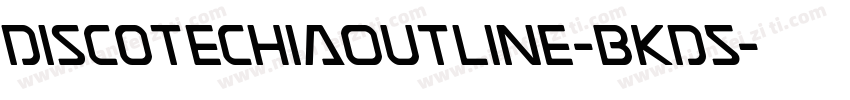 DiscotechiaOutline-BKD5字体转换