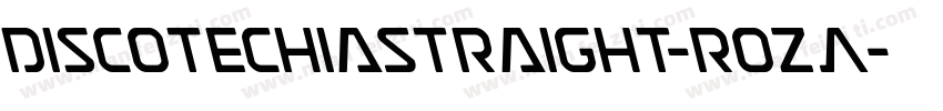 DiscotechiaStraight-rozA字体转换