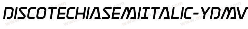 DiscotechiaSemiItalic-YDmv字体转换