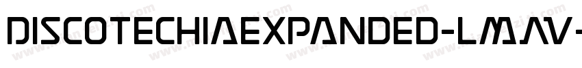 DiscotechiaExpanded-lmAV字体转换