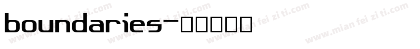 boundaries字体转换