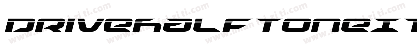 DriveHalftoneItalic-Kmde字体转换