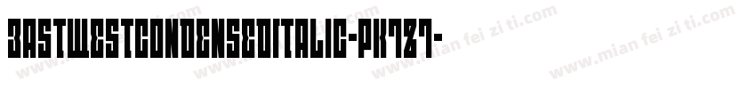 EastWestCondensedItalic-PK7Z7字体转换