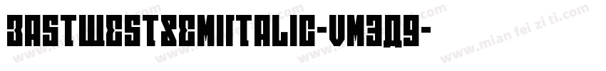 EastWestSemiItalic-vm3A9字体转换