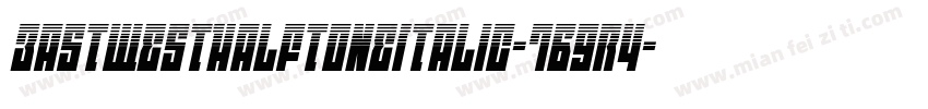 EastWestHalftoneItalic-7B9r4字体转换