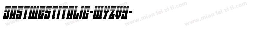 EastWestItalic-WyzVY字体转换