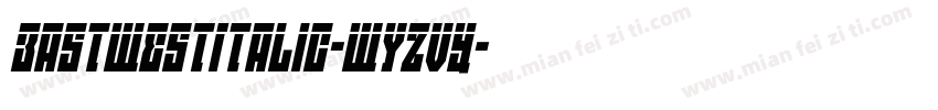 EastWestItalic-WyzVY字体转换
