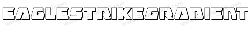 EagleStrikeGradient-KrpX字体转换