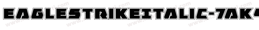 EagleStrikeItalic-7aK4字体转换