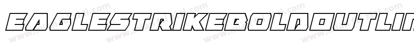 EagleStrikeBoldOutlineItal-1gRv字体转换