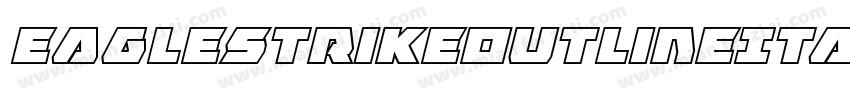 EagleStrikeOutlineItalic-XoaG字体转换