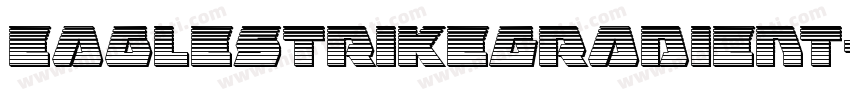 EagleStrikeGradient-KrpX字体转换