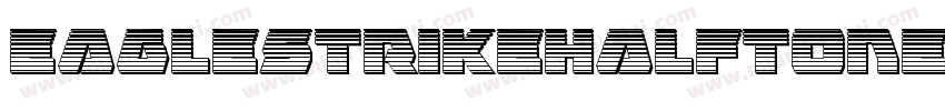 EagleStrikeHalftoneItalic-w7W6字体转换