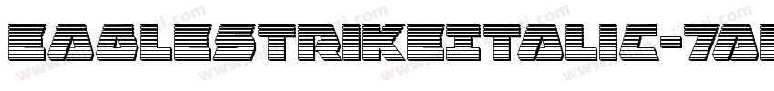 EagleStrikeItalic-7aK4字体转换