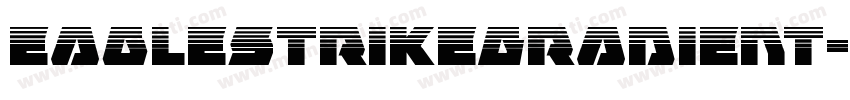 EagleStrikeGradient-KrpX字体转换