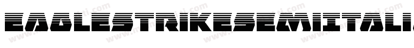 EagleStrikeSemiItalic-gVME字体转换