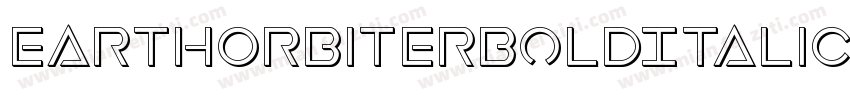 EarthOrbiterBoldItalic-ly4D字体转换