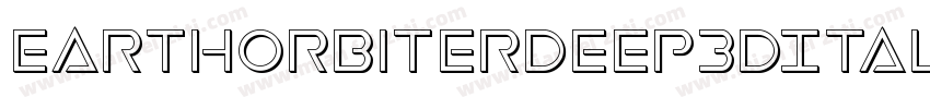 EarthOrbiterDeep3DItalic-B8wB字体转换