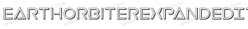 EarthOrbiterExpandedItalic-MPep字体转换