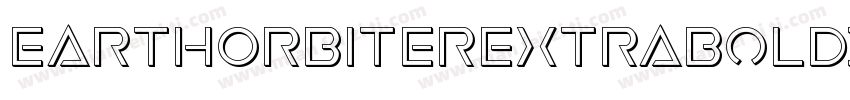 EarthOrbiterExtraBoldItalic-EMdg字体转换